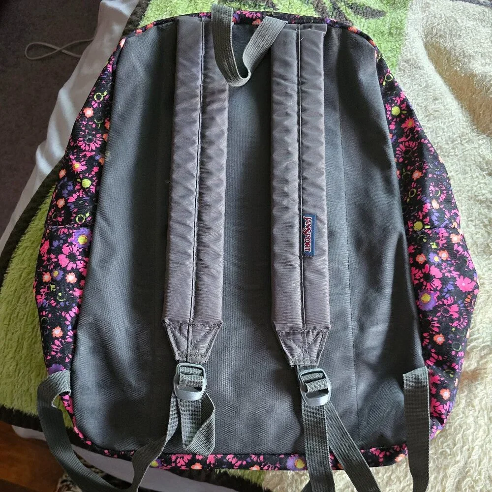 JANSPORT Vintage Pink/Purple Floral Backpack